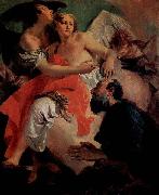 Giovanni Battista Tiepolo Abraham und die Engel, Pendant zu  Hagar und Ismael oil painting on canvas